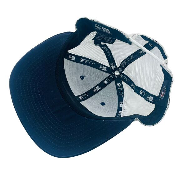 New Era Houston Astros 9Fifty Leather Patch Snapback Trucker Hat Cap - Picture 4 of 4